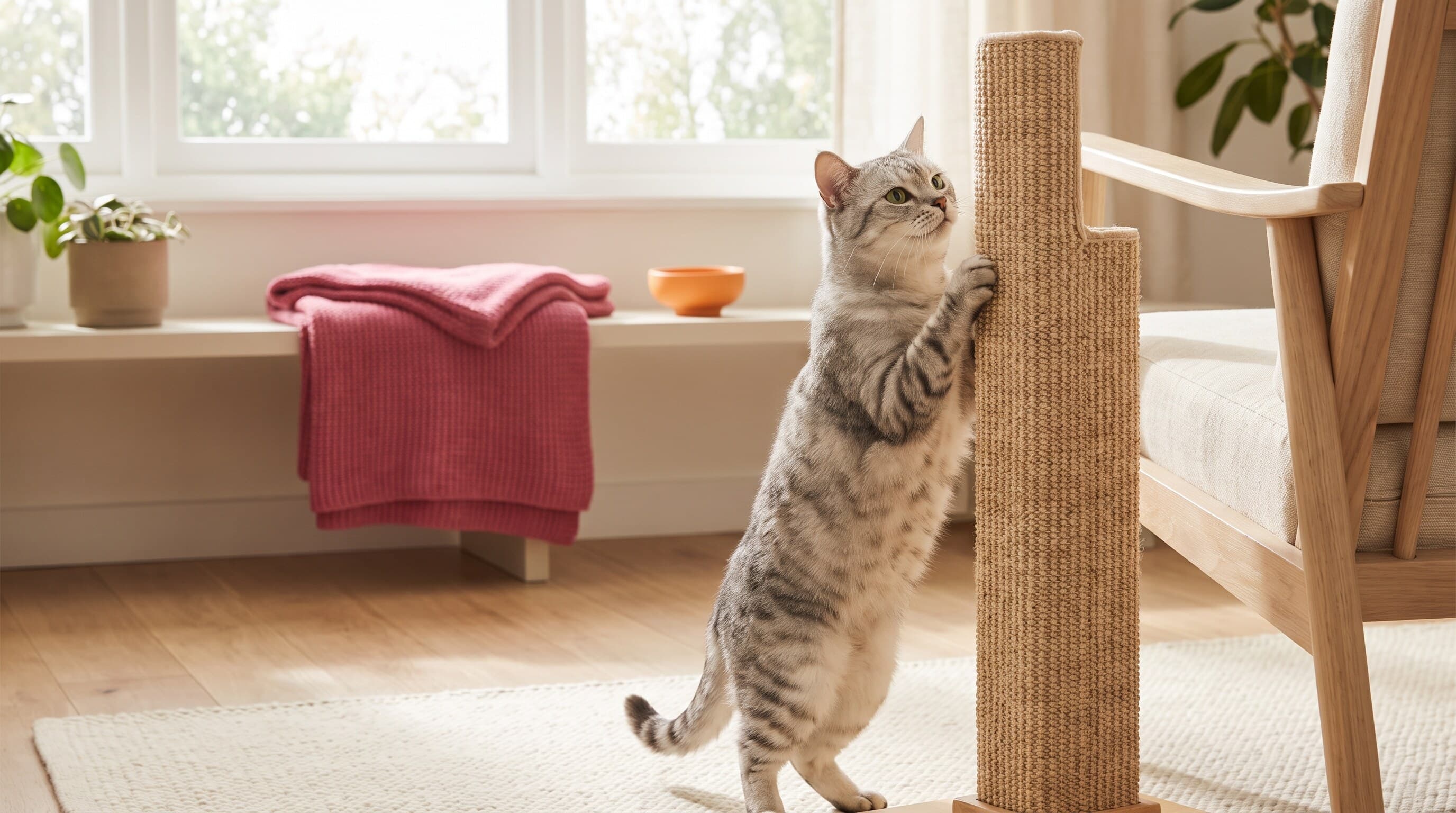 Why does my cat scratch furniture