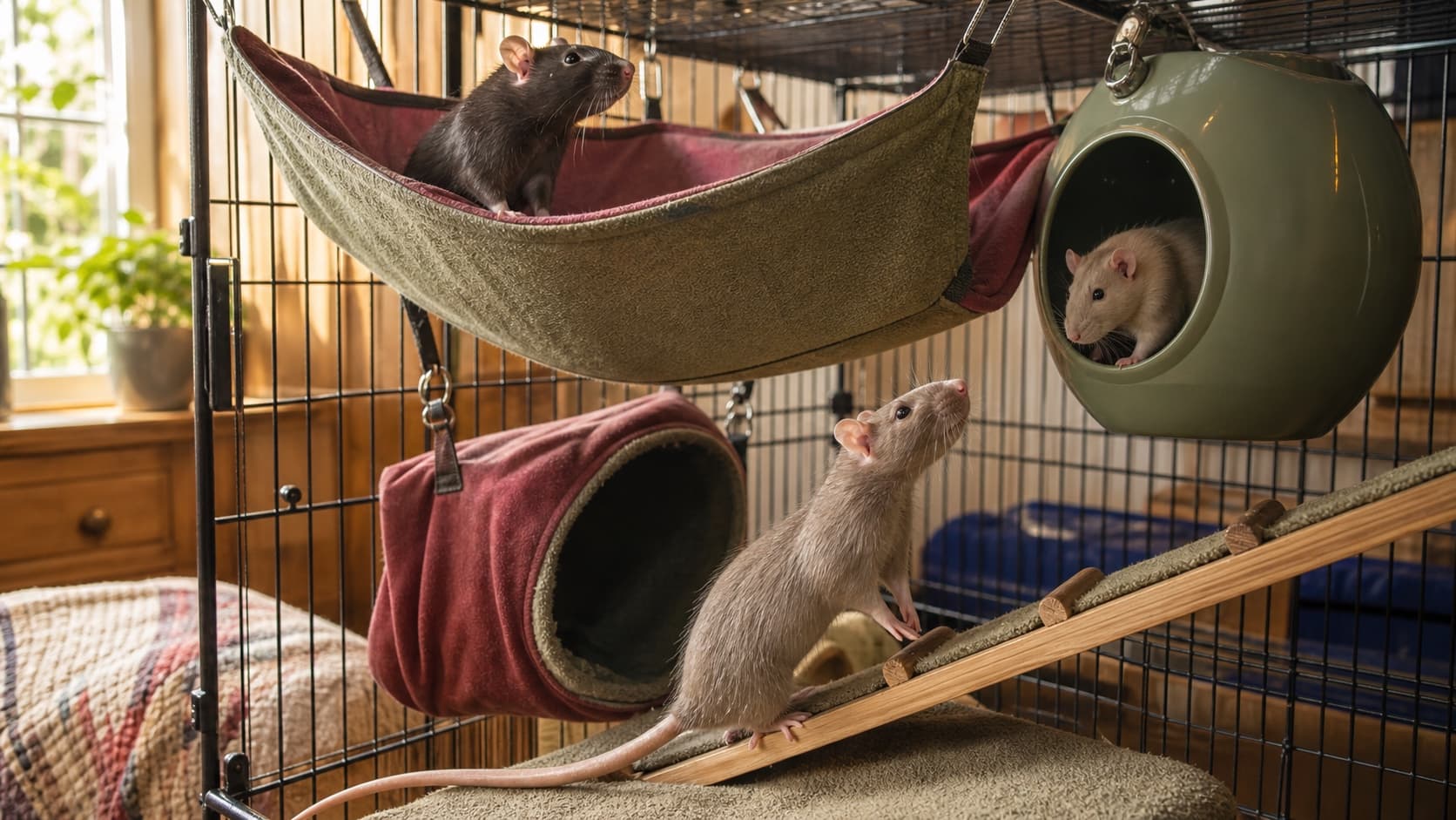 Best rat hammocks and hides: three cage roles compared