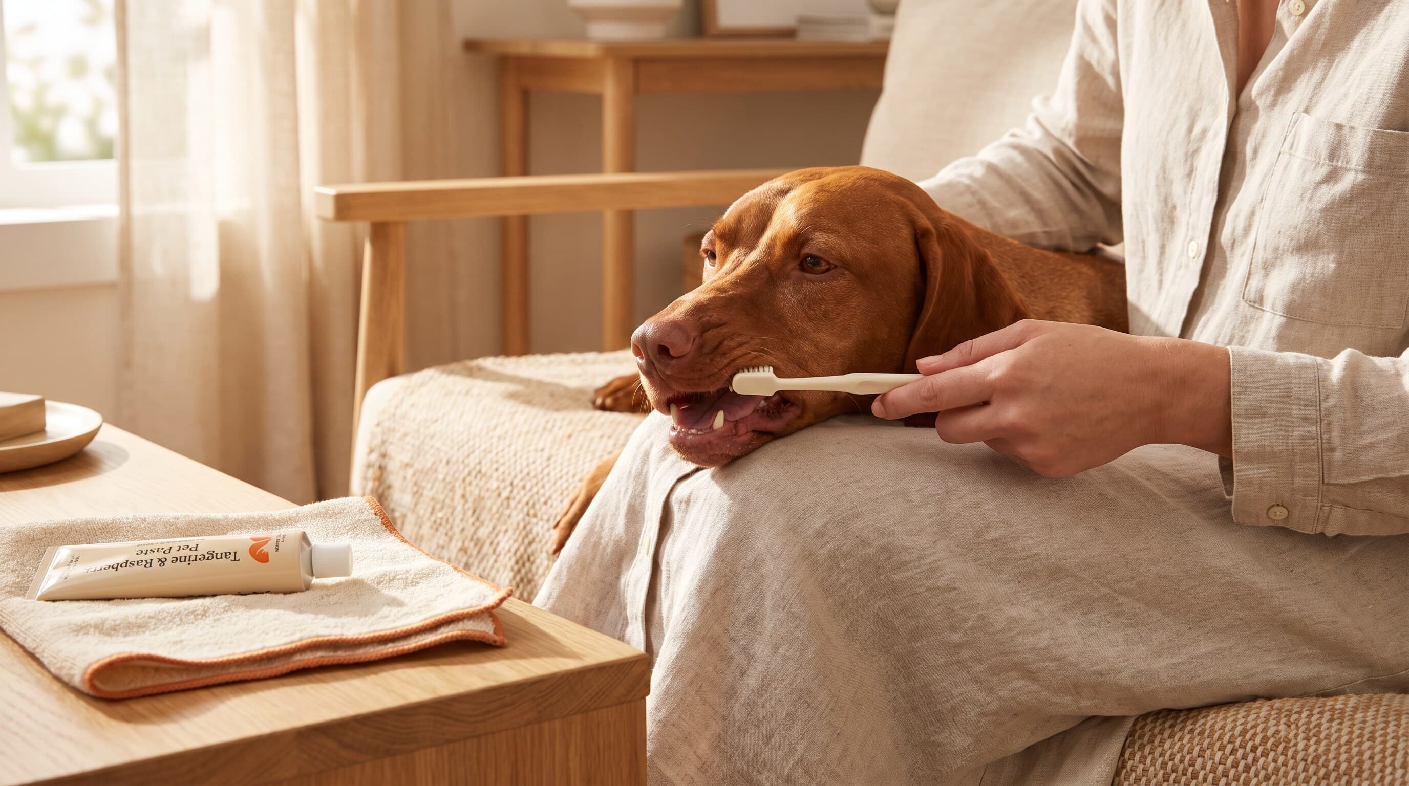 How to brush your dog's teeth
