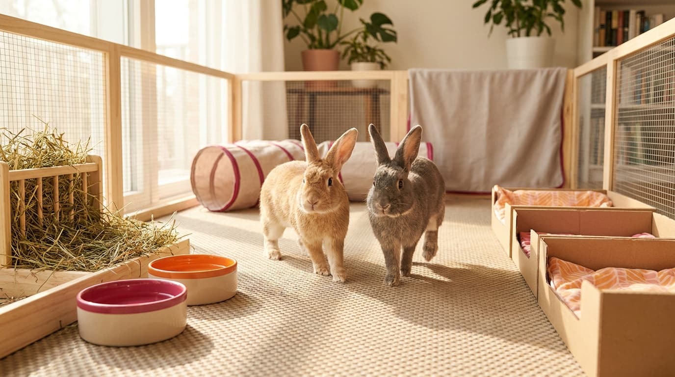 Rabbit housing: build a home around movement