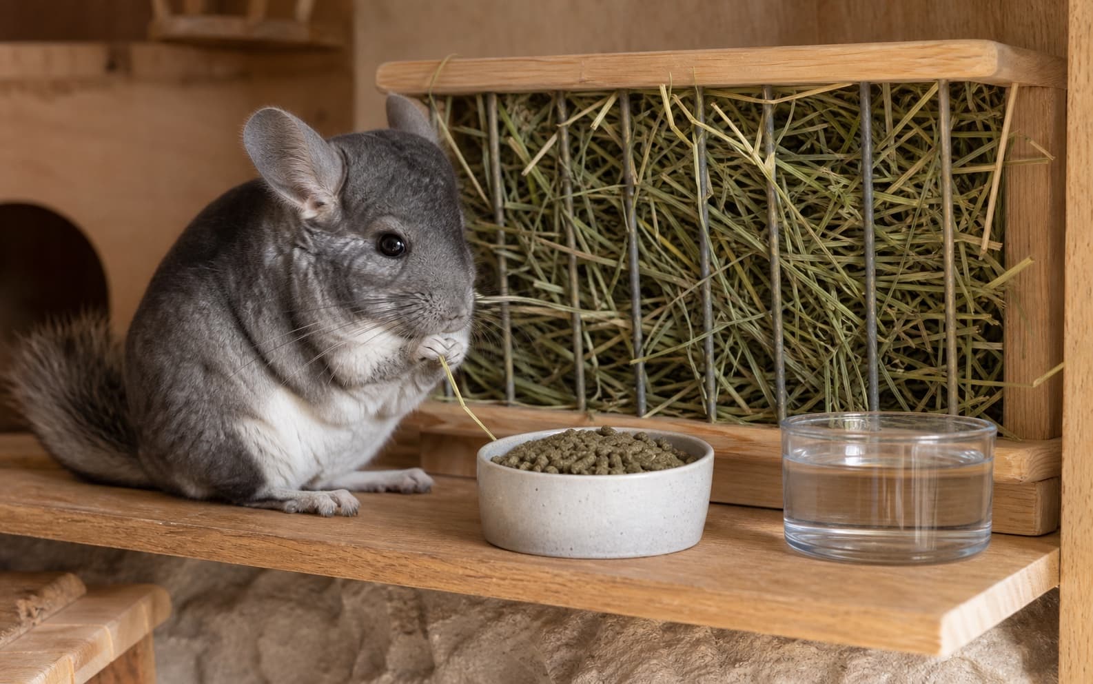 What do chinchillas eat? Build the daily routine