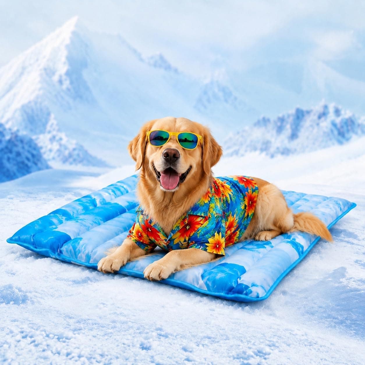 CABF Dog Cooling Mat 2.0, Double-Sided Non-Slip Pet Cooling Pad, Washable and Durable, Indoor & Outdoor Summer Mat for All Pets, 29.5"x29.5"