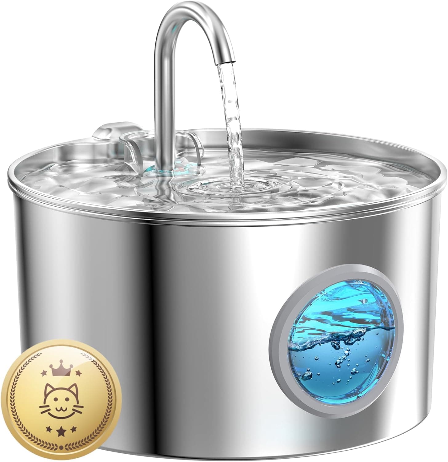 GIOTOHUN Stainless Steel Cat Water Fountain