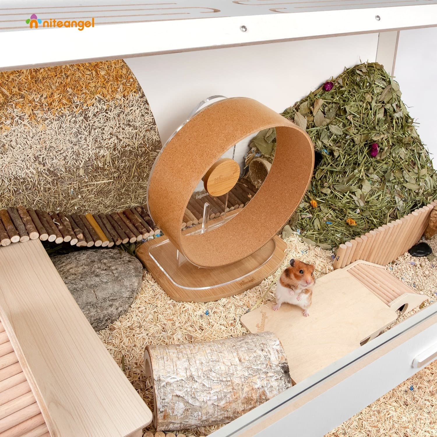 Large Niteangel Vista hamster cage in burlywood