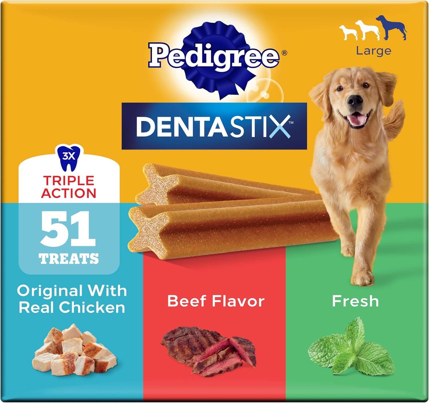 Pedigree Dentastix Large Dog Treats (Variety Pack)