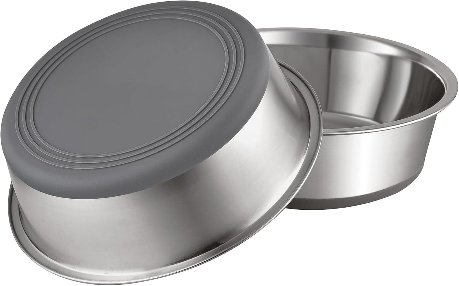 Peggy11 Nonslip Stainless Steel Dog Bowls (2-Pack)