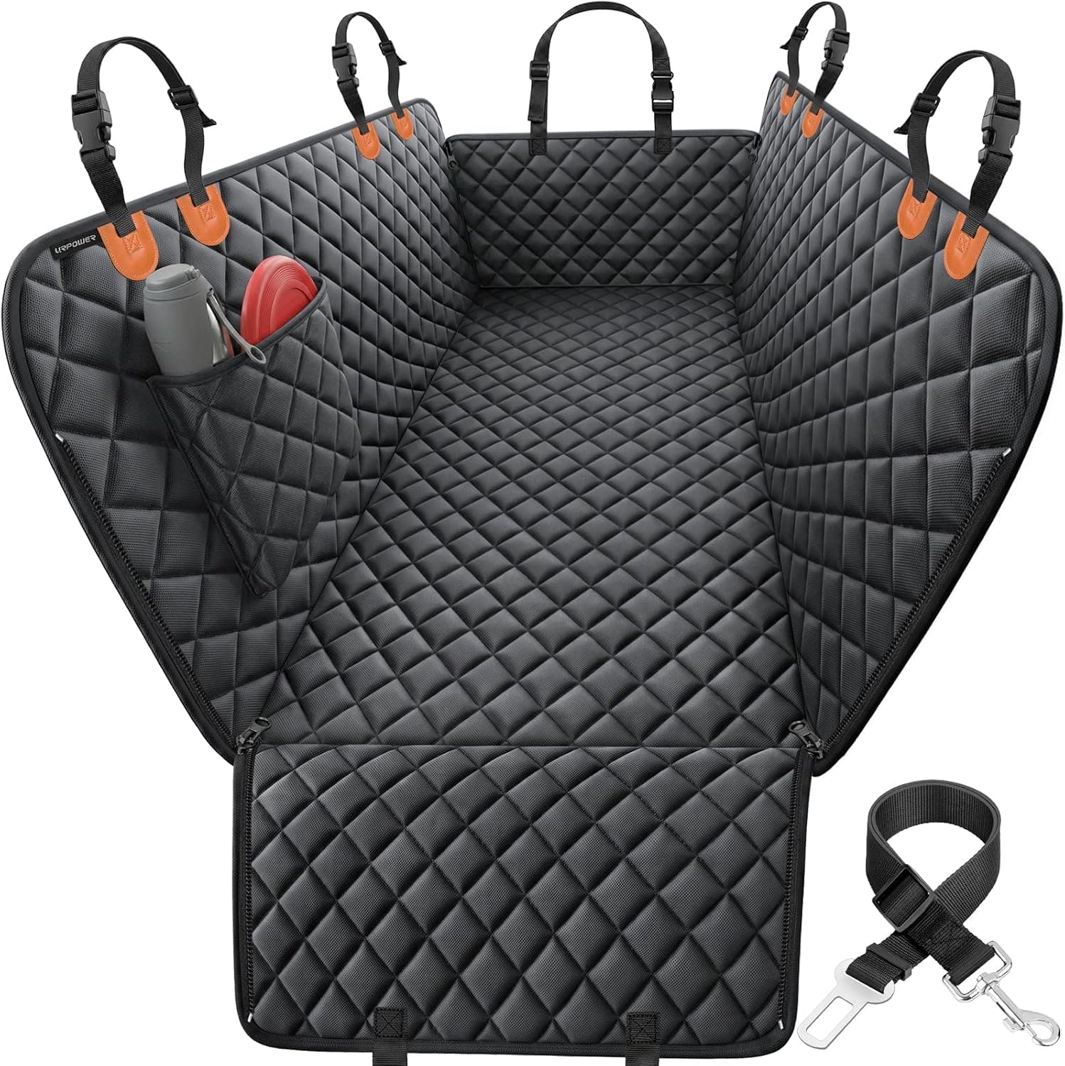 URPOWER Dog Car Seat Cover, 100% Waterproof Hammock, 600D Heavy Duty Scratch Proof Nonslip Back Seat Cover