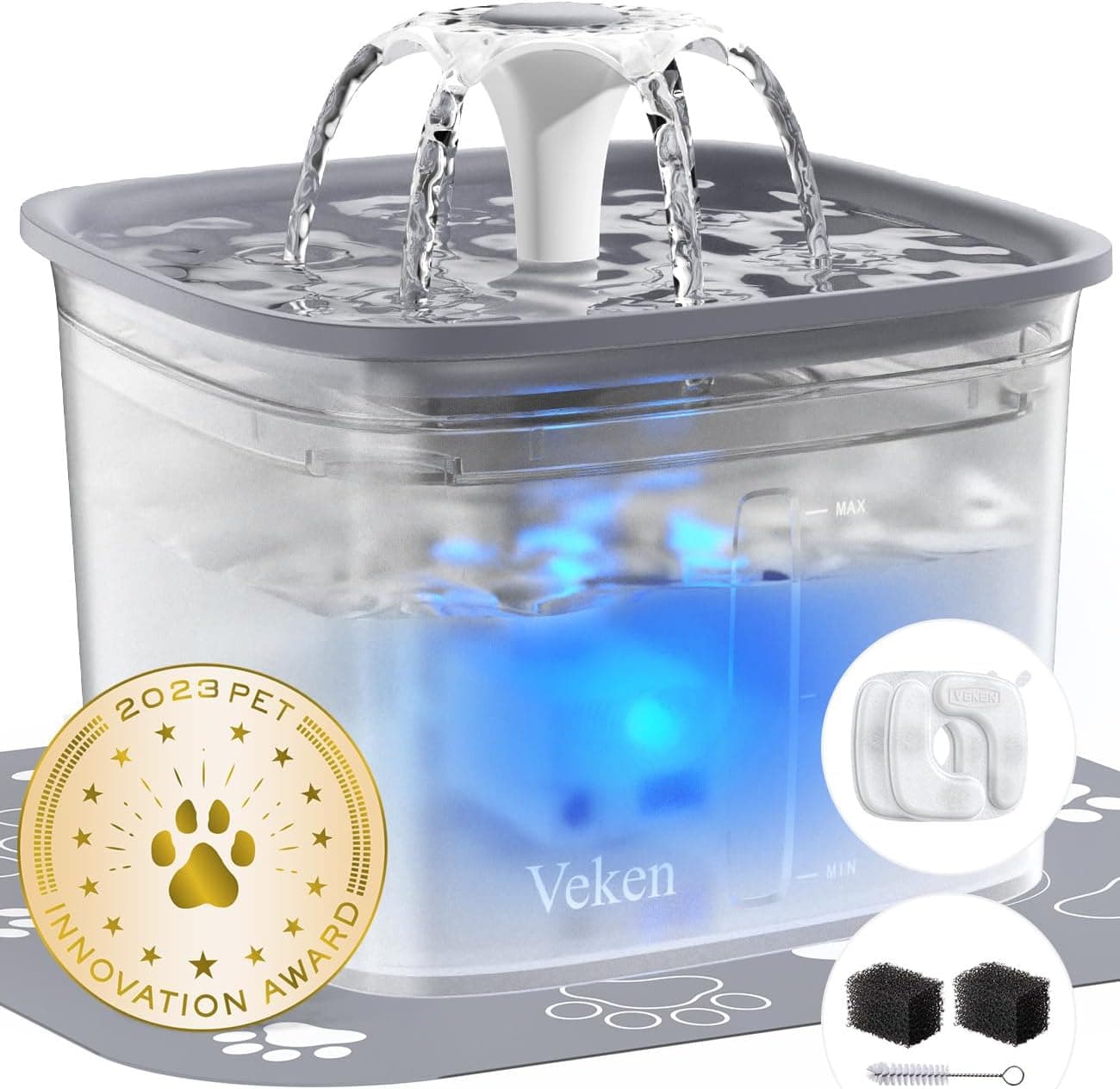 Veken 95oz Automatic Pet Water Fountain