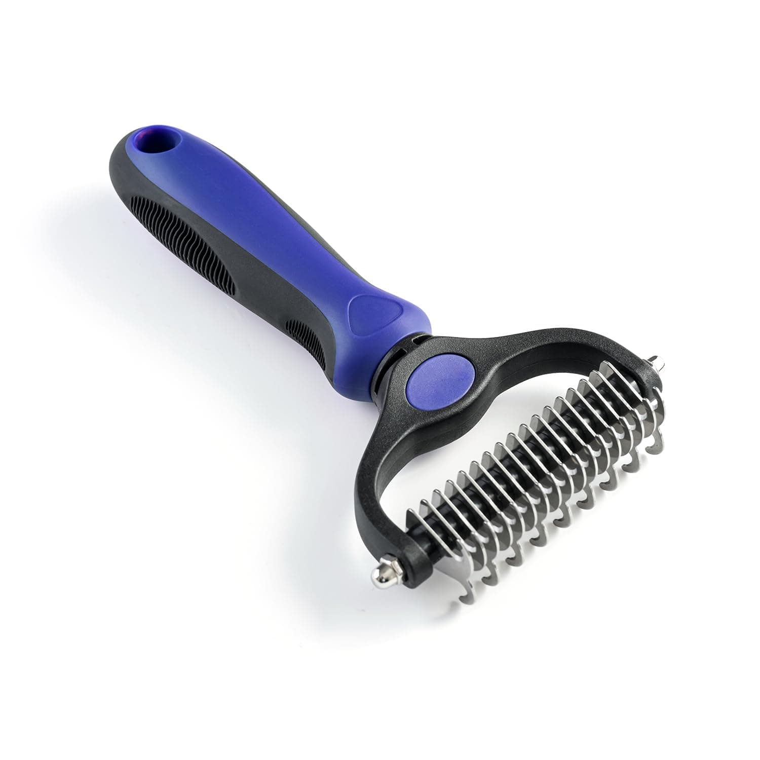 WePet Grooming Rake for Dogs & Cats, Double-Sided Deshedding and Dematting Tool, Large