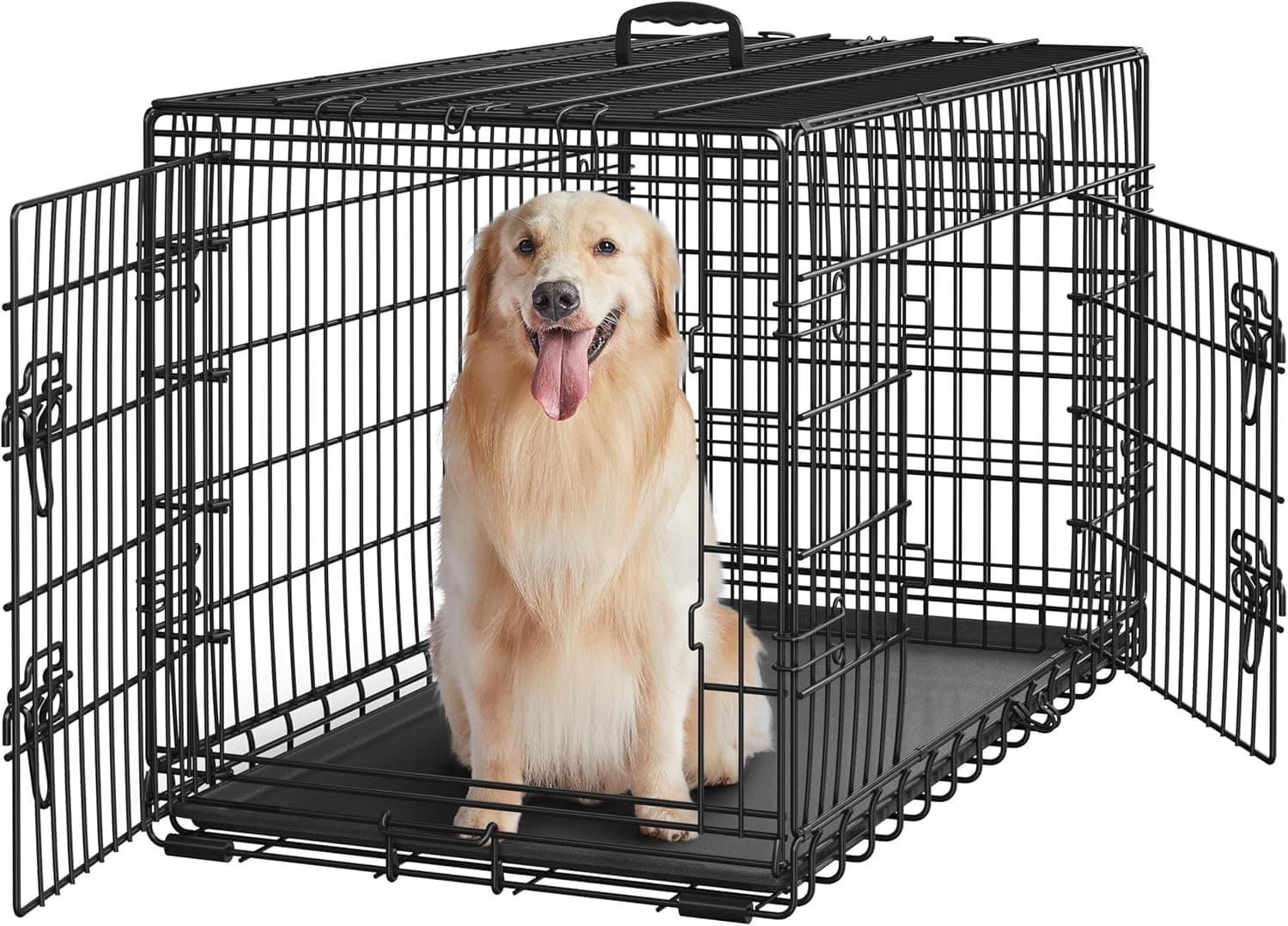 Yaheetech 42-Inch Double Door Dog Crate
